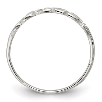 Sterling Silver Heart Ring — alternate view