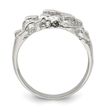 Sterling Silver Men's Nugget Ring — alternate view