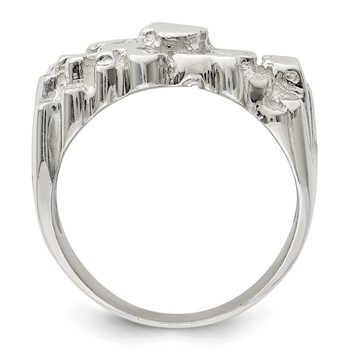 Sterling Silver Men's Nugget Ring — alternate view