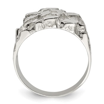 Sterling Silver Men's Nugget Ring — alternate view