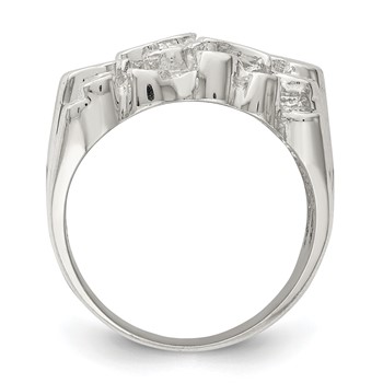 Sterling Silver Men's Nugget Ring — alternate view