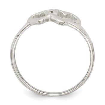Sterling Silver Heart Ring — alternate view