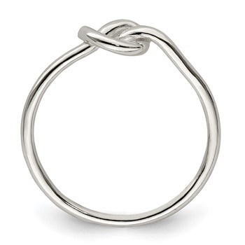 Sterling Silver Polished Knot Ring — alternate view