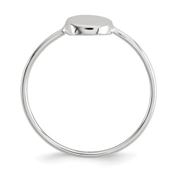 Sterling Silver Polished Circle Ring — alternate view