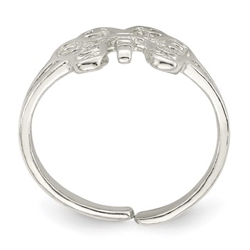 Sterling Silver Butterfly Toe Ring — alternate view