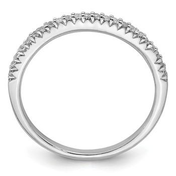 Sterling Silver Rhodium-plated Polished CZ Ring — alternate view