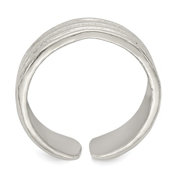 Sterling Silver Toe Ring — alternate view