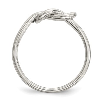 Sterling Silver Love Knot Ring — alternate view