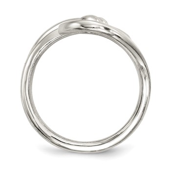 Sterling Silver Polished Fancy Swirl Ring — alternate view