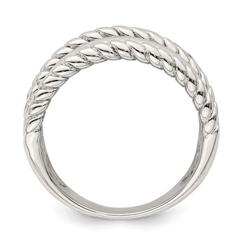 Sterling Silver Polished Fancy Ring — alternate view
