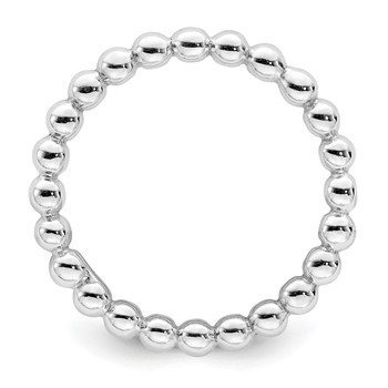 Sterling Silver Rhodium Plated Ring — alternate view