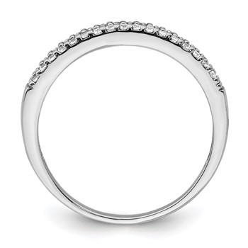 Sterling Silver Rhodium-Plated CZ Ring — alternate view