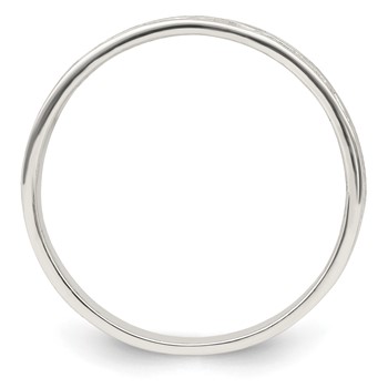 Sterling Silver Polished Design Men's Ring — alternate view