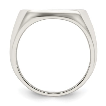 Sterling Silver Rhodium-plated Enameled Cross Ring — alternate view