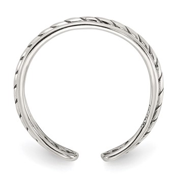 Sterling Silver Antiqued Toe Ring — alternate view