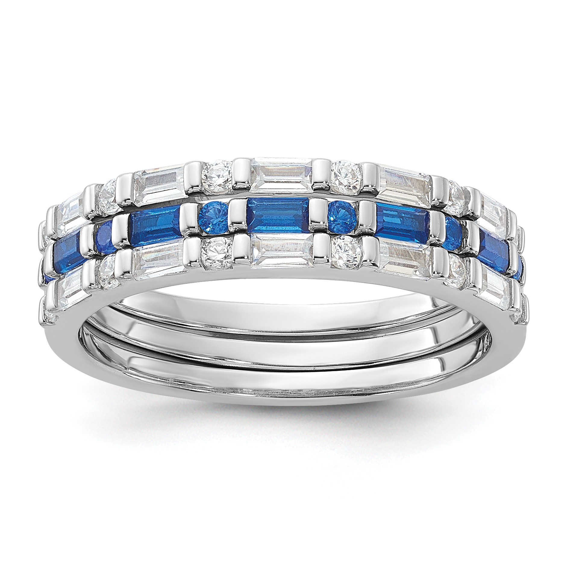 Cheryl M Sterling Silver Rhodium-plated and Gold-plated