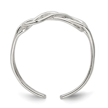 Sterling Silver Solid Toe Ring — alternate view