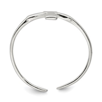 Sterling Silver Ankh (Egyptian Cross) Toe Ring — alternate view