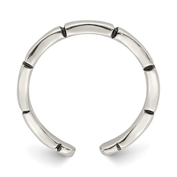 Sterling Silver Solid Toe Ring — alternate view