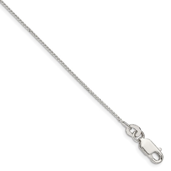 Solid 10K White Gold Franco Chain 1.75mm, White Gold Chain, Genuine White  Gold Box Chain