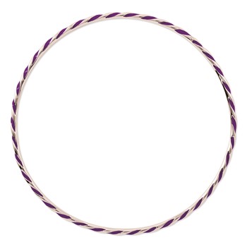 Sterling Silver Stackable Expressions Twisted Purple Enamel Bangle — alternate view