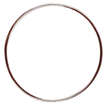 Sterling Silver Stackable Expressions Twisted Brown Enamel Bangle — alternate view