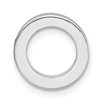 Sterling Silver Stackable Expressions Brown Enamel Bead Pendant — alternate view