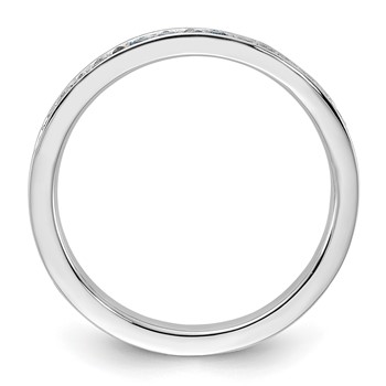 Sterling Silver Stackable Expressions Blue Topaz Ring — alternate view