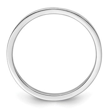 Sterling Silver Stackable Expressions White Enameled 1.5mm Ring — alternate view