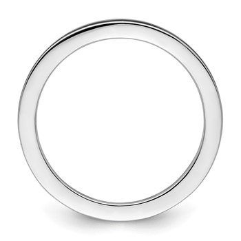 Sterling Silver Stackable Expressions Black Enameled 1.5mm Ring — alternate view