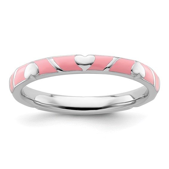 Rose Gold Sterling Silver Stackable Expressions Ring Rose Gold Sterling Silver Stackable Expressions Ring