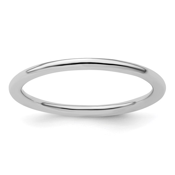 Sovats Stack Small Band Ring 925 Sterling Silver Rhodium Plated