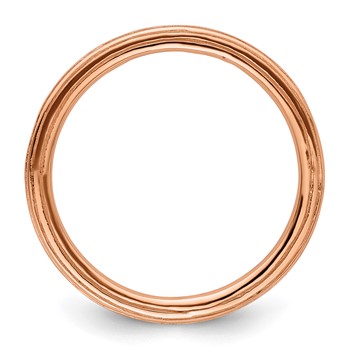 Sterling Silver Stackable Expressions Pink-plated Step-down Ring — alternate view