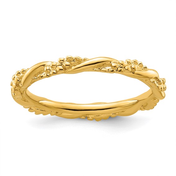 Sterling Silver Stackable Expressions Twist Ring