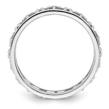 Sterling Silver Stackable Expressions Aries Zodiac Ring — alternate view