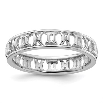Sterling Silver Stackable Expressions Gemini Zodiac Ring