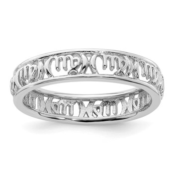 Sterling Silver Stackable Expressions Virgo Zodiac Ring