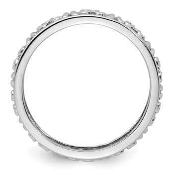 Sterling Silver Stackable Expressions Leo Zodiac Ring — alternate view