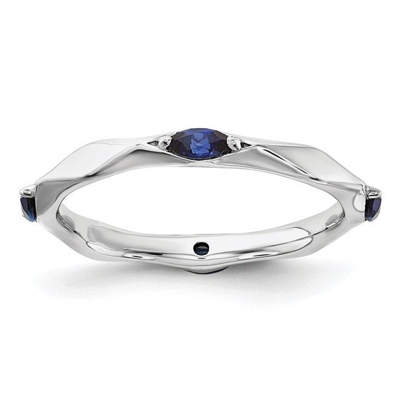 Sterling Silver Stackable Expressions White Sapphire Ring Sterling Silver Stackable Expressions White Sapphire Ring