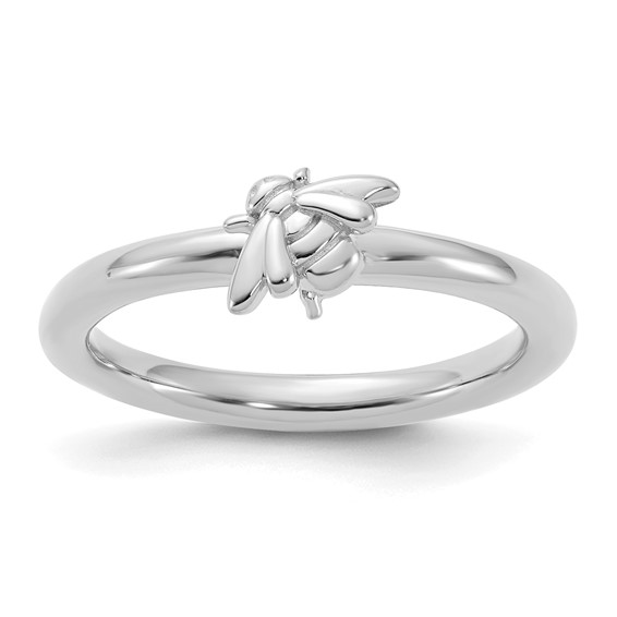 Sterling Silver Gold Plated Stackable Expressions Bee Ring Sterling Silver Gold Plated Stackable Expressions Bee Ring