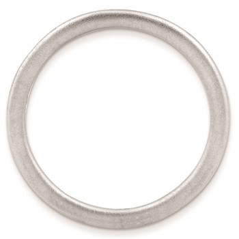 Sterling Silver Stackable Expressions Rhodium Satin Ring — alternate view