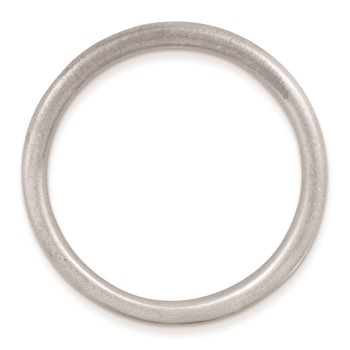 Sterling Silver Stackable Expressions Rhodium Satin Ring — alternate view