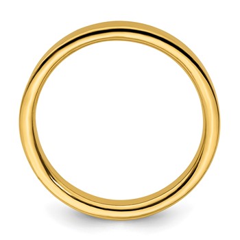 Sterling Silver Stackable Expressions Gold-plated Ring — alternate view