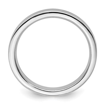 Sterling Silver Stackable Expressions Rhodium Ring — alternate view