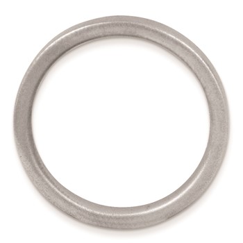 Sterling Silver Stackable Expressions Rhodium Satin Ring — alternate view