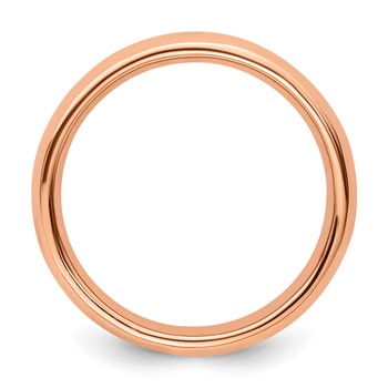 Sterling Silver Stackable Expressions Pink-plated Polished Ring — alternate view