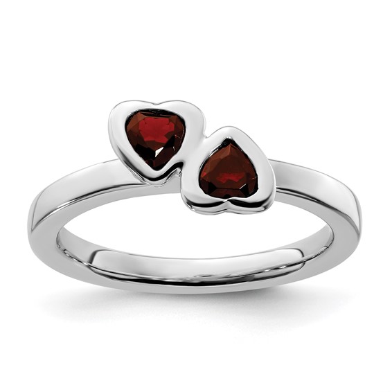 Sterling Silver Stackable Expressions Intertwined Heart Ring Sterling Silver Stackable Expressions Intertwined Heart Ring