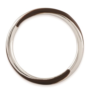 Sterling Silver Stackable Expressions Twisted Brown Enameled Ring — alternate view