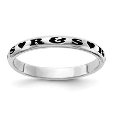 Stackable Expressions Personalized Heart Ring
