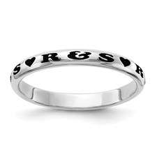 Stackable Expressions Personalized Heart Ring Stackable Expressions Personalized Heart Ring